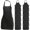 Black, variant on FUEENIRVA 11pcs Nonwoven Fabric Aprons Disposable Waterproof Cafes