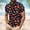 Tops-A586Black, variant on Gamivast Summer Shirts Tropical Print Golf Shirts Quick Dry Lapel Collar Casual Shirts Soft Stretchy Button Placket Business Office Work