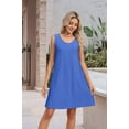 thumbnail image 4 of Maillot de Bain pour Femmes 2026 Maillot de Bain Vêtements de Vacances à la Plage pour Femmes Robe Mini Torsadée Bleu Foncé S, 4 of 8