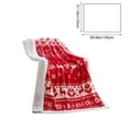 thumbnail image 3 of hengsof Christmas Soft Flannel Blanket Warm Fleecy Holiday Decorative Blanket Winter Comfortable Sofa Blanket, 3 of 6