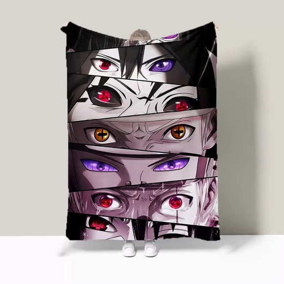 Manta de franela con estampado de Naruto Uchiha Sasuke, 80 x 130 cm