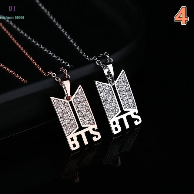 1pcs kpop bts bangtan boys charm Collar Chapado En Oro Diamante Colgante Moda Coreana Ejército Accesorios De Joyería