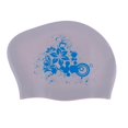 thumbnail image 4 of Gorro de Natación, Gorro de Natación Impermeable para Hombres Adultos, Mujeres, Silicona Sólida, Gorros de Natación Cómodos, Gorros para Cabello Largo Plata Soledad Gorra de piscina, 4 of 6