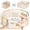 Multicolor1, variant on WoodTooy 8-Panel Solid Pine Wood Kids Safety Play Fence Set , Easy Assembly for Indoor Play Areas