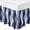 Blue, variant on Navy Blue Bed Skirt King Size 16 Inch Drop, Adjustable & Elastic Wrap Around Bed Skirts Pleated Luxury Dust Ruffles For Twin Full Queen Cal King Base Beds, Modern Moire Abstract Ripple Geometric