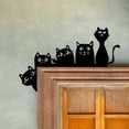 thumbnail image 3 of Último adorno de metal para puerta con forma de gato adorable de 2024: marco de decoración de puerta de Halloween en la esquina, 3 of 5