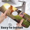 thumbnail image 6 of Xecao Country Farm Morning Rooster for Kitchen Sink Splash Guard Faucet Mat , Faucet Guard & Draining mat, (15" X 5.5" ), 6 of 7