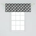 thumbnail image 2 of Ambesonne Floral Window Valance, Flourishing Vintage Poppies, 54" X 18", Dark Grey Pale Taupe, 2 of 3