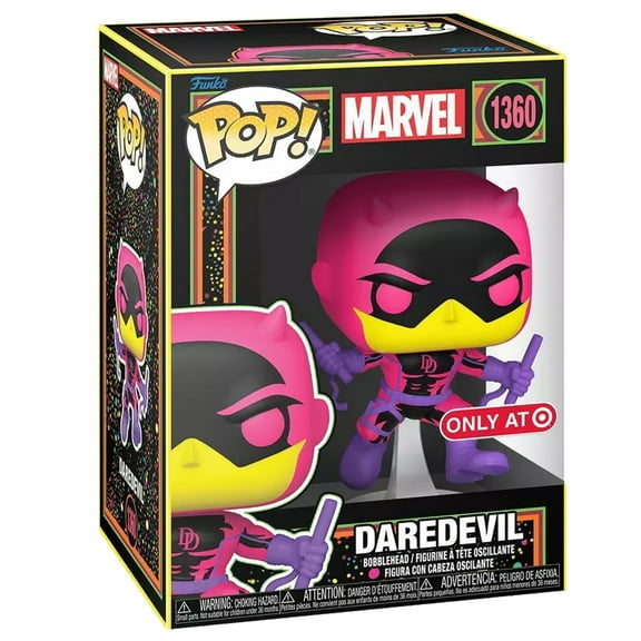 Funko Marvel Daredevil Pop! Vinyl Bobblehead Figure - Blacklight Limited Edition Exclusive