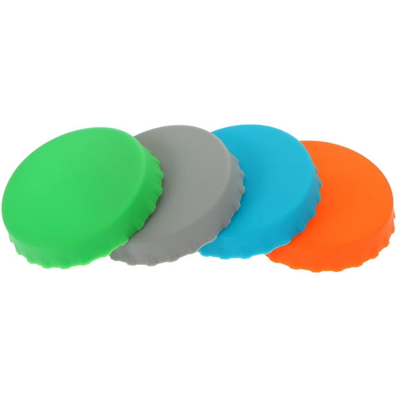 ACDANC 4Pcs Soda Can Sealer Beverage Can Lids Soda Can Reusable Lid Can Covers Sealing Covers