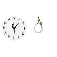 thumbnail image 1 of Reloj de pared,Reloj de pared con bailarina,reloj decorativo colgante.,Relojes de pared silenciosos Reloj decorativo de tiempo silencioso,Estatua de niña,Estatuas de mujeres y niñas,figuritas, 1 of 8