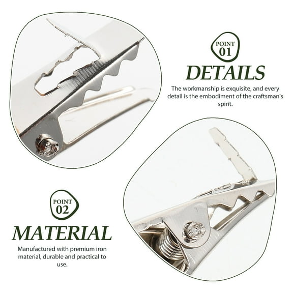 Supvox Xmas Tree Ornament Clips Sturdy Iron for Home Decor Easy Install 100Pcs