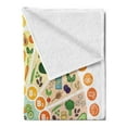 thumbnail image 2 of Vegan Soft Flannel Fleece Throw Blanket, Vitamin Vegan Food Sources and Functions Rainbow Wheel Chart with Healthcare, Cozy Plush for Indoor and Outdoor Use, 50" x 60", Multicolor, by Ambesonne, 2 of 5