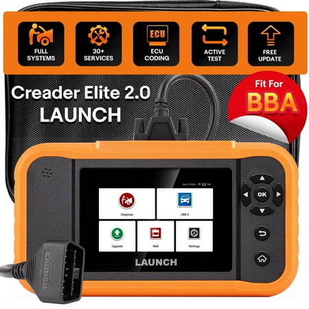 LAUNCH Creader Elite V2.0 Bidirectional OBD2 Scanner Fit for Mercedes-Benz, Maybach, Rolls-Royce, Audi Lifetime Free Update