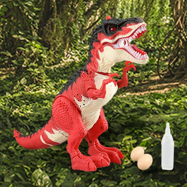 Simulación Juguetes Eléctricos de Poniendo Huevos con Sonido Atractivo Yotijar Dinosaurio Electrónico Rojo