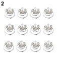 thumbnail image 6 of NUZYZ 12x Wedding Bridal Hair Pins Rhinestone Twists Coil Flower Swirl Spiral Hairpins, 6 of 7