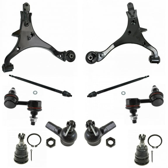 TRQ Lower Control Arm Ball Joint Inner Outer Tie Rod Sway Bar Link Set for CRV PSA59326