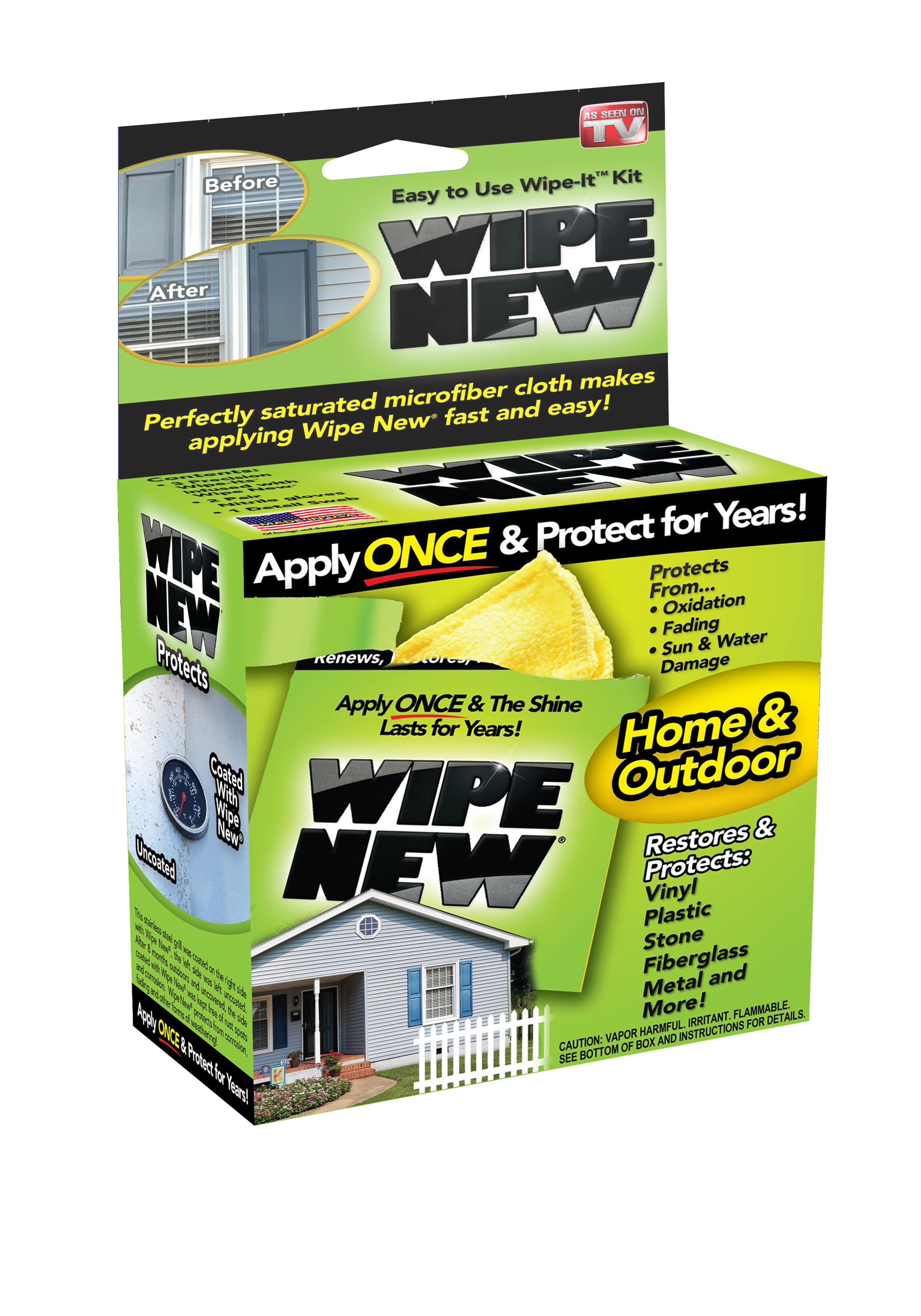 Wipe New Easy To Use Wipe-It Kit For Home And Outdoors Brand New