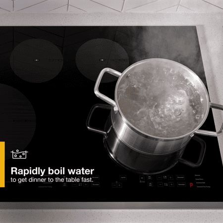 Whirlpool - 30" Built-In Electric Induction Cooktop with 4 Elements with Quick Cleanup - Stainless Steel