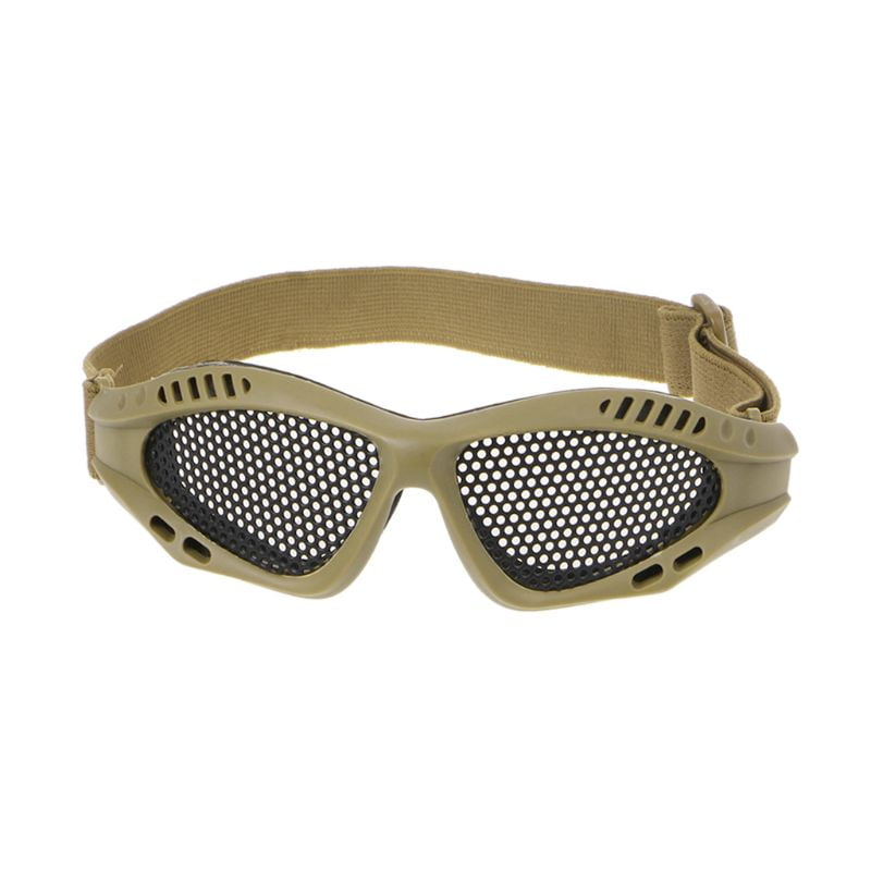 Anti-fog Eyeglasses CS Tactical Metal Mesh Goggles Eye Safety Protection Airsoft 