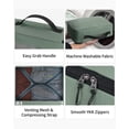 thumbnail image 4 of WANDF 7 Set Compression Packing Cubes Tear-Resistant Travel Packing Organizers with Number Icon,Compressible Suitcase Packing Organizer for Travel Accessories, Overnight,Camping(Green), 4 of 8