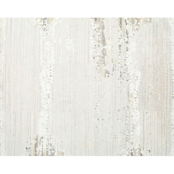 Ahgly Company Indoor Rectangle Contemporary Dark White Beige Solid Area Rugs, 6' x 9'