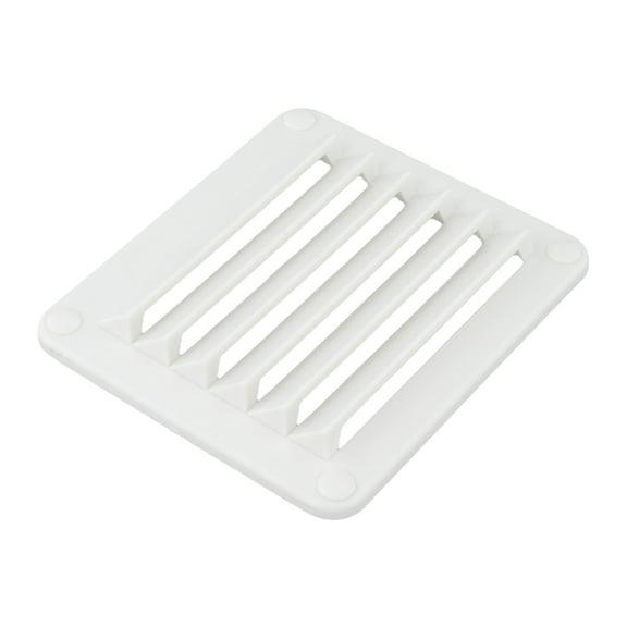 Fankenuo Boat Marine Vent Louvered Flush Thru Vent Nylon Vents For RVs Yacht 5-1/2" White