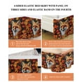 thumbnail image 6 of Fall Maple Bed Skirt Queen Size 18&nbsp;Inch Drop, Leaf Fox Oil Painting Wrap Around Dust Ruffle Bedskirts, Wrinkle & Fade Resistant Easy Fit Bedskirt with Adjustable Elastic, 6 of 8