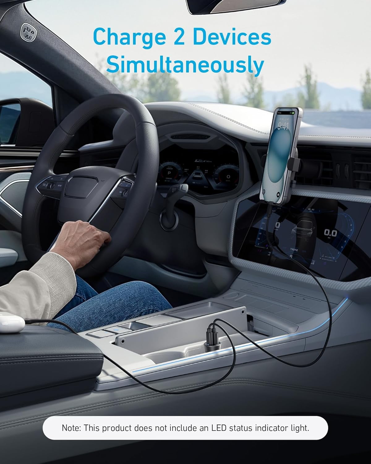 Anker USBC Car Charger, 30W 2Port TypeC Car Adapter, iPhone Car Charger with Power IQ 3.0, for iPhone 17/16/15/14/13 Series, Samsung Galaxy S25/S24/S23/S22/S21 Series, iPad Pro, AirPods, and More