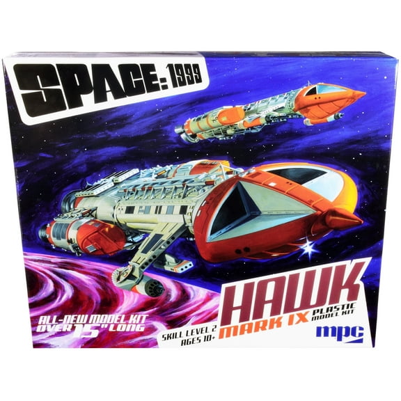 MPC Model Kit Hawk Mark IX Space Fighter Space: 1999 TV Show Skill 2 1/48 Scale
