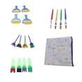 thumbnail image 1 of 18 piezas pinceles de pintura CUTICAT DIY juguetes de graffiti Cepillos de pintura de esponja, 1 of 8