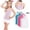 12 Pink, variant on Freshbabe 5PCS Girls Racerback Tank Tops,Soft Sleeveless Undershirts, Bulk Basic Layering Tanks for 4th of July, Summer, Active and School
