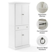 Crosley Winston Pantry Cabinet with Storage Shelves, Wood White