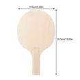 thumbnail image 4 of HLONK 2 Pcs Plain Wooden Pong Paddle White DIY Table Tennis Racket Frescobol, 4 of 6
