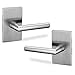 thumbnail image 3 of Berlin Modisch Poignée de Porte à Levier de Confidentialité Série Design Levier Verrouillable Facile à Ouvrir Ensemble [pour Chambre Ou Salle de Bain] Réversible pour Portes Côté Droit et Gauche Robuste - Fini Nickel Satiné, 3 of 4