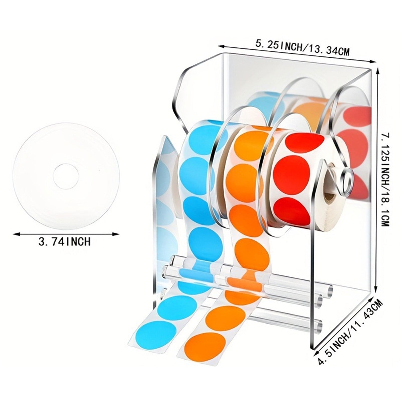 High Transparency Sturdy Acrylic Sticker Holder Conveninet Accessory for Office Supplies and Home Use Ornament