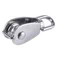 thumbnail image 1 of 304 Stainless Steel Single Wheel Swivel Pulley Block Lifting Rope M15, 1 of 3