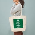 thumbnail image 3 of CafePress - Green Keep Calm And Carry Yarn Tote Bag - Unisex Canvas Tote Bag, Beige, 1-Piece, 3 of 7
