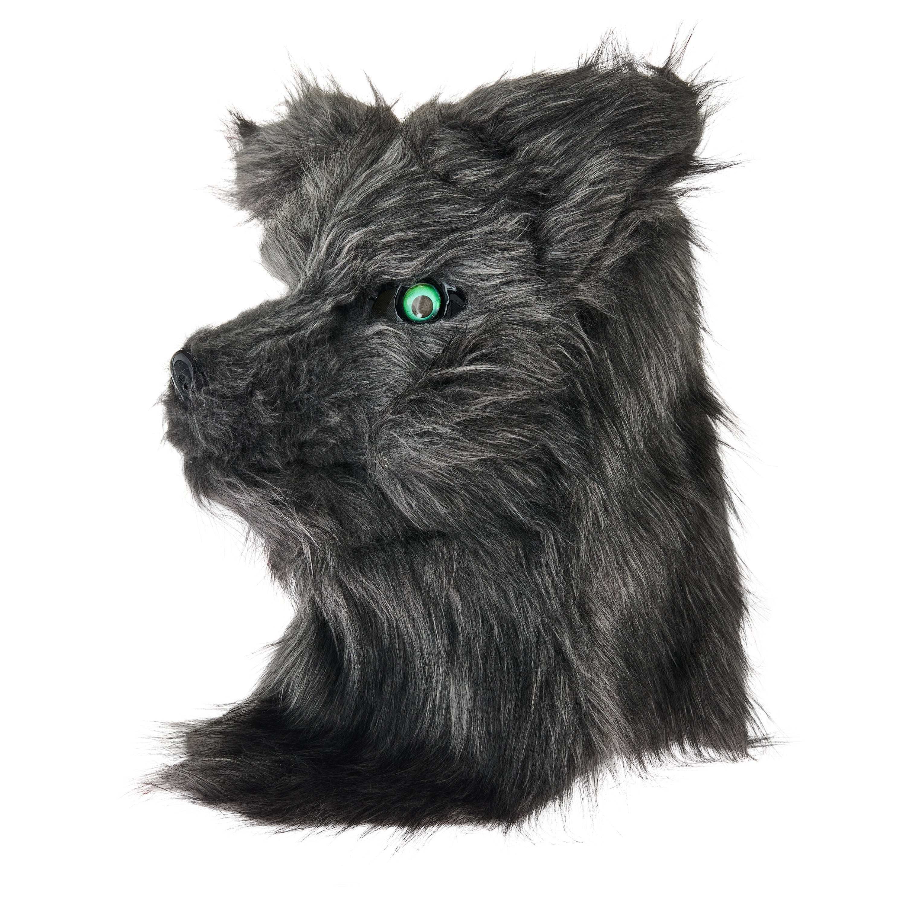 Animalistic Wolf Mask Costume Accessory for Adults, Gray, Halloween by Way To Celebrate