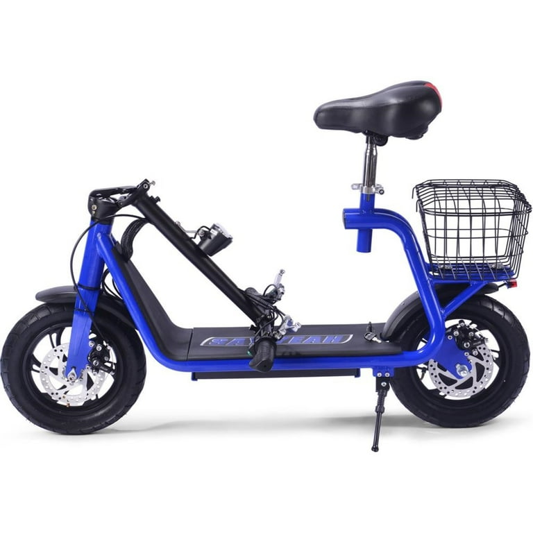 MotoTec Metro 36v 350w Lithium Electric Scooter Blue