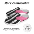 thumbnail image 6 of Fotbe Ribbon Breast Cancer Awareness Pattern Women's Fuzzy Curly Fur Memory Foam Loafer Slippers Indoor Outdoor Slippers Winter Home Shoes-35/36, 6 of 7