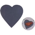 thumbnail image 3 of Tablero de queso de pizarra en la forma de un corazón en la forma de una piedra. Queso para pasteles, frutas, aperitivos, galletas, tocino, sushi, pizza (negro) 10 cm Feliz Sencillez, 3 of 4