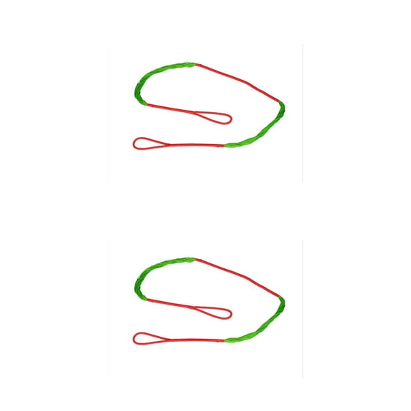 Advancent Accesorios de lazo CRS 004c de 26,5 pulgadas, ayuda de cuerda de Multicolor, ligero, de vuelo rápido, resistente a la abrasión, rojo y verde 2piezas