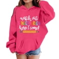 thumbnail image 4 of Bobifish Little Girls Back To School Hoodie Cute Kindergarten Pencil Graphic Sweatshirts Long Sleeve School Kids Pullover Top, 4 of 4