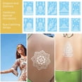 thumbnail image 4 of Pegatinas de tatuaje de encaje blanco, tatuajes temporales para maquillaje de boda de mujer, 10 hojas, 4 of 5
