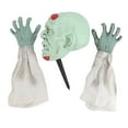thumbnail image 5 of Zombie Face Arm Stakes Vivid Lifelike Green Zombie Stakes Props Halloween Scary Props Halloween Decorations, 5 of 21