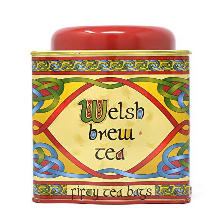 Welsh Daffodil Mug & Tea Set – Includes Mug, Teabag Holder & Welsh Brew Tea Bags, Bone China, St. David’s Day Gift