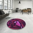 thumbnail image 3 of Ahgly Company Indoor Rectangle Patterned Dark Magenta Purple Area Rugs, 7' x 10', 3 of 6