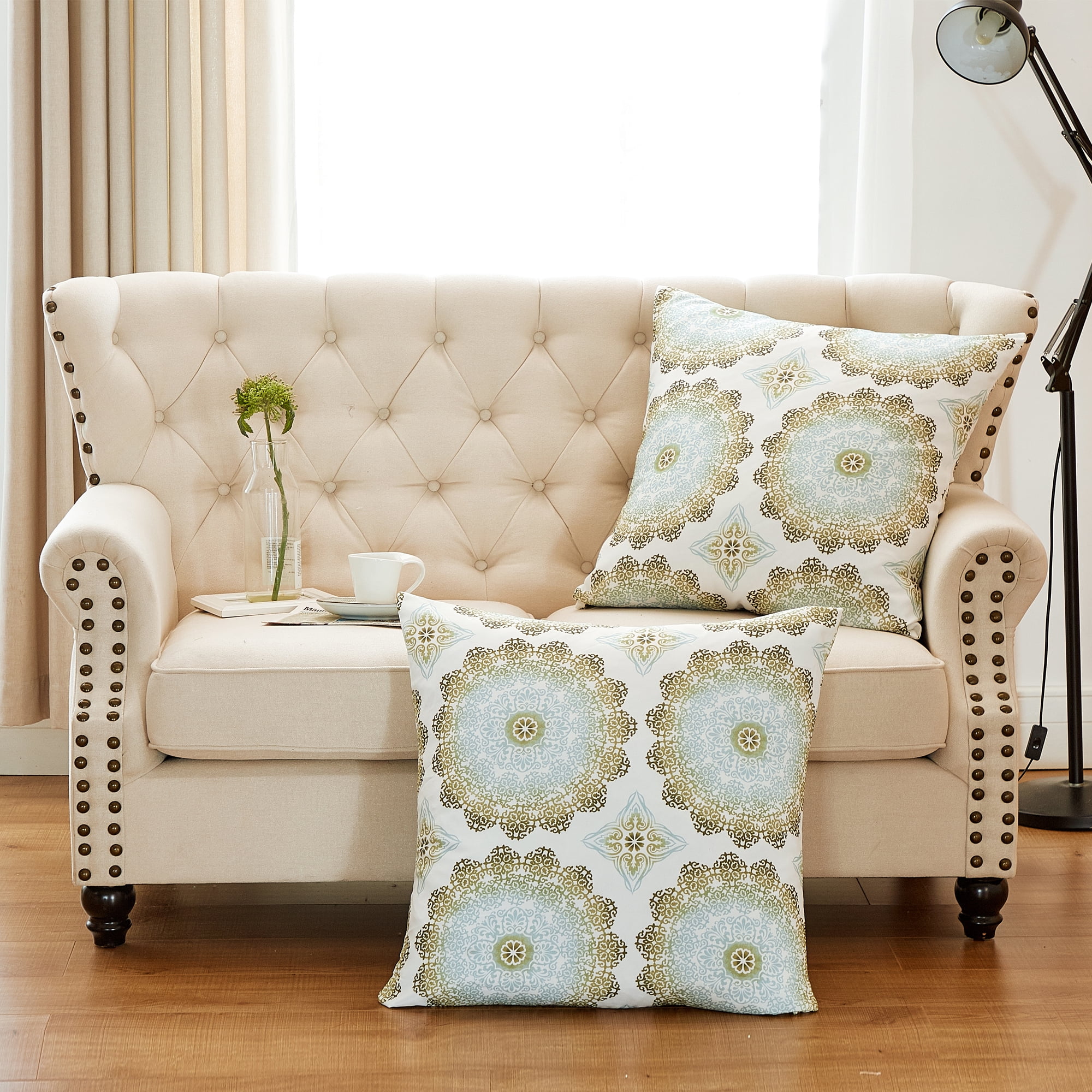 Home Soft Things Delia Printed 2 Piece Pillow Shell Set 26" x 26