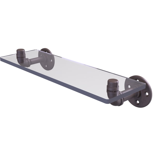 Repisa de vidrio Pipeline Collection de 16 pulgadas - P-400-16-GS-ORB Allied Brass P-400-16-GS-ORB